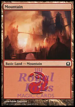 Mountain #267 4x FOIL RTR MTG Return to Ravnica Basic Land MINT red - Image 1