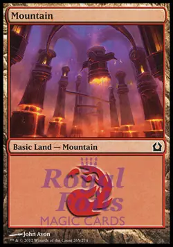 Mountain #265 4x FOIL RTR MTG Return to Ravnica Basic Land MINT red - Image 1