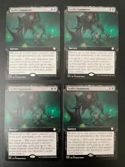 MTG- Geth's Summons x4 - All Will Be One: Commander - Extended Art - Image 1