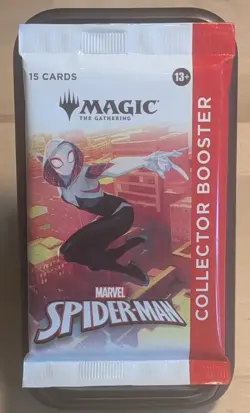 Marvel Spiderman SEALED Collector Booster Pack MTG - Image 1