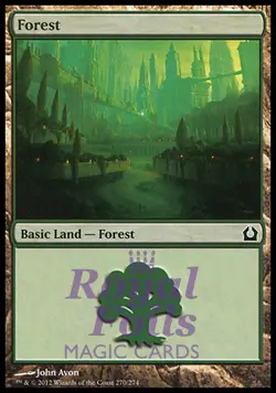 Forest #270 2x FOIL RTR MTG Return to Ravnica Basic Land MINT green - Image 1