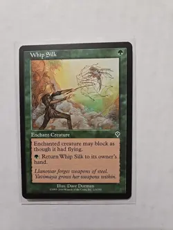 Whip Silk - Invasion - LP - MTG Magic - Common - Enchant Creature - Image 1