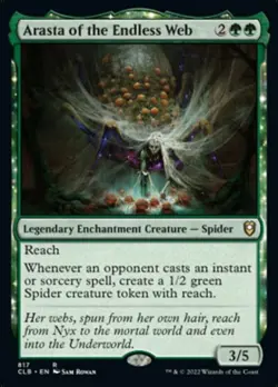 Mint/Near-Mint, English - 4 x MTG Arasta of the Endless Web Commander Legends: B - Image 1