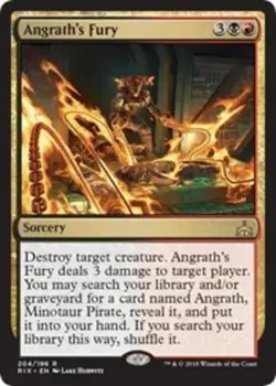 Slightly Played, English - 4 x MTG Angrath's Fury - Planeswalker Deck Exclusive - Image 1