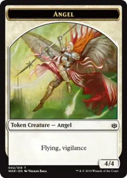 Hero Deal, English - 4 x MTG Angel Token War of the Spark - Image 1
