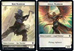 Hero Deal, French - 4 x MTG Angel Warrior Token // Kor Warrior Token Commander L - Image 1