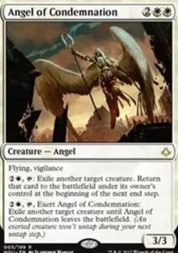Slightly Played, French - 1 x MTG Angel of Condemnation - Foil Hour of Devastati - Image 1