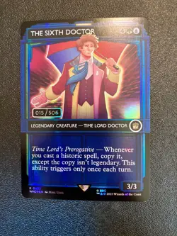 2023 MTG DOCTOR WHO SERIALIZED #557 THE SIXTH DOCTOR 015/506 - Image 1