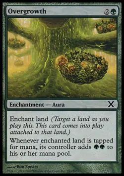 Overgrowth - Medium Play MTG 10th Edition - Image 1