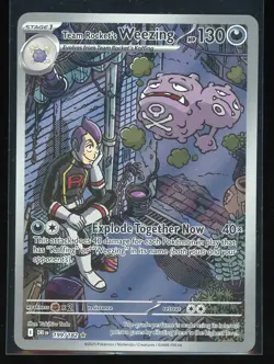 Team Rocket's Weezing 2025 Pokemon Destined Rivals 199/182 Illustration Rare - Image 1