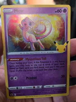 MEW 011/025 CELEBRATIONS holo POKEMON TCG NM - Image 1