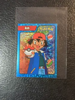 2024 POKEMON Last Evolution Sticker #S17 TRAINER ASH Limited Edition Foil - Image 1
