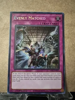 *** EVENLY MATCHED *** MINT/NM SECRET RARE 1ST EDITION RA01-EN074 YUGIOH! - Image 1