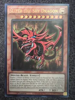 Yugioh Slifer the Sky Dragon EGS1-EN001 Ultra Rare 1st Edition NM - Image 1