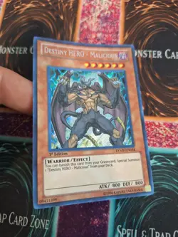 Yugioh Destiny HERO - Malicious RYMP-EN034 Secret Rare 1st Edition Near Mint - Image 2