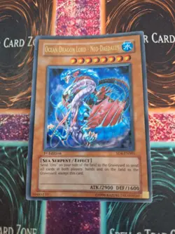 Yugioh Ocean Dragon Lord - Neo-Daedalus SD4-EN001 Ultra Rare 1st Edition NM - Image 1