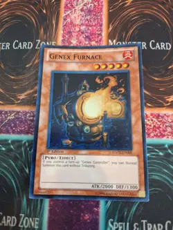 Yugioh Genex Furnace HA02-EN005 Super Rare 1st Edition Near Mint - Image 1