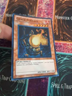 Yugioh Genex Furnace HA02-EN005 Super Rare 1st Edition Near Mint - Image 2