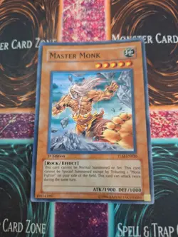 Yugioh Master Monk TLM-EN020 Super Rare 1st Edition Near Mint - Image 1