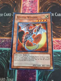 Yugioh Eclipse Wyvern SDDC-EN003 Super Rare 1st Edition Near Mint - Image 1