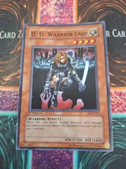 Yugioh D.D. Warrior Lady DCR-027 Super Rare 1st Edition Lightly Played - Image 1