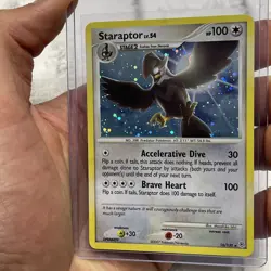 Pokemon Staraptor 16/130 Holo Rare Diamond & Pearl Pokemon Card Holo NM 2007 TCG - Image 1