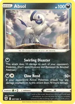 Absol 097/189 Cosmos Holo Promo Pokemon Card NM - Image 1