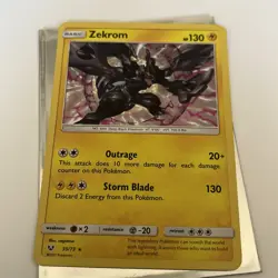 Zekrom 35/73 Holo Rare Shining Legends 2017 Pokemon Card NM - Image 1
