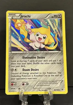 Jirachi 42/108 Holo Rare Pokemon Card XY Roaring Skies VLP - Image 1