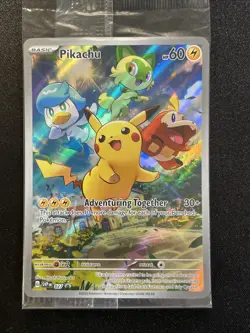Pikachu 027 Sv: Scarlet & Violet SEALED Promo! Holo, Pokemon TCG Card - Image 3