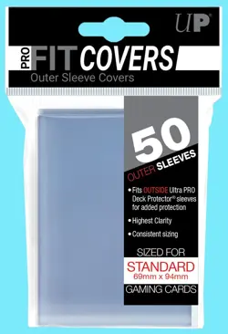 50 ULTRA PRO STANDARD OUTER CARD SLEEVE COVERS Double Oversleeve Deck Protectors - Image 1