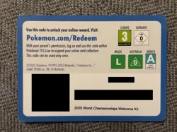 Pokemon World Championships 2025 Anaheim California TCGL Code Card 2025 - Image 4