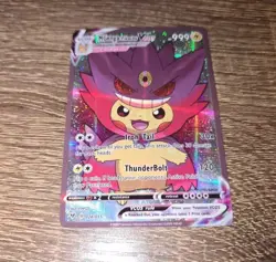 Pikachu Gengar M Pokemon Card VMAX GX ACG V Star Holo Cosplay - Image 1