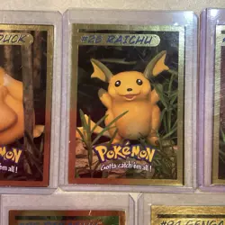 1999 Hasbro Toy Wishes Magazine Pokemon Gold Foil Card COMPLETE SET OF 8 GENGAR - Image 3
