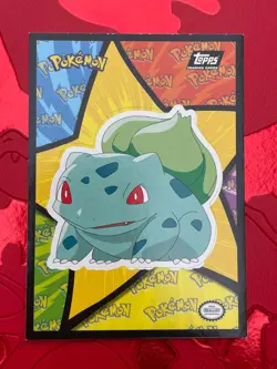 1999 Topps Pokemon The Movie Edition Sticker Card - Bulbasaur #000 - Image 1