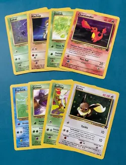 Pokemon TCG Team Rocket Set Lot with Charmander , Regular, English, LP (8 Cards) - Image 1