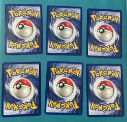 Pokemon TCG: Base Set Energy Set Lot, English, MP (6 Cards) - Image 2