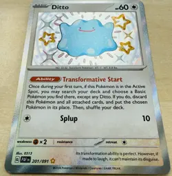 Ditto 201/091 - Paldean Fates Baby Shiny Holo Rare - Pokemon TCG Card [NM] - Image 2