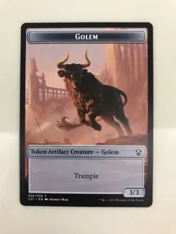 Golem 026 / Thopter Token (Triplicate Titan) MTG Magic Card NM Near Mint C21 - Image 1