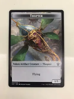 Golem 026 / Thopter Token (Triplicate Titan) MTG Magic Card NM Near Mint C21 - Image 2