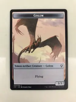 Golem 025 / Thopter Token (Triplicate Titan) MTG Magic Card NM Near Mint C21 - Image 1