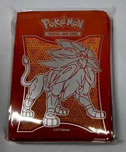 Pokemon TCG Sun & Moon Elite Trainer Box ETB Solgaleo Deck Card Sleeves 65ct - Image 1