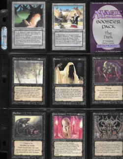 Magic the Gathering -- THE DARK -- COMPLETE SET in plastic box 1994 - cards only - Image 5