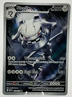 Pokemon Mega Evolution Steelix 150/132 Full Art Illustration Rare Card, NM - Image 1