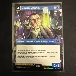 Norman Osborn BORDERLESS FOIL NM/M MTG Spiderman Magic Card - Image 1