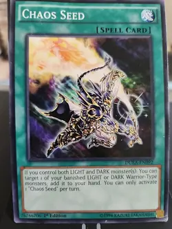 Chaos Seed - 1st Edition - Yugioh Spell Card - Vintage - Image 1
