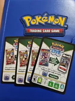 UNUSED POKEMON TCG ONLINE CODE CARDS Sent Via Messages - Image 1