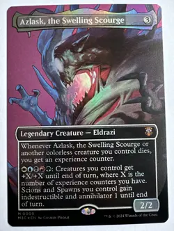 MTG - Azlask, the Swelling Scourge - Modern Horizons 3 - #9 NM Borderless Foil - Image 1