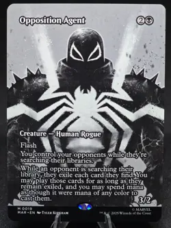 MTG Opposition Agent 0019 Marvel Universe Eternal-Legal (Borderless) Mythic NM - Image 1