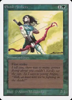 MTG Elvish Archers Unlimited Magic the Gathering - Image 1